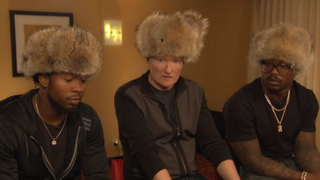 See Conan O’Brien wince his way through <i>Doom</i> with some Super Bowl stars